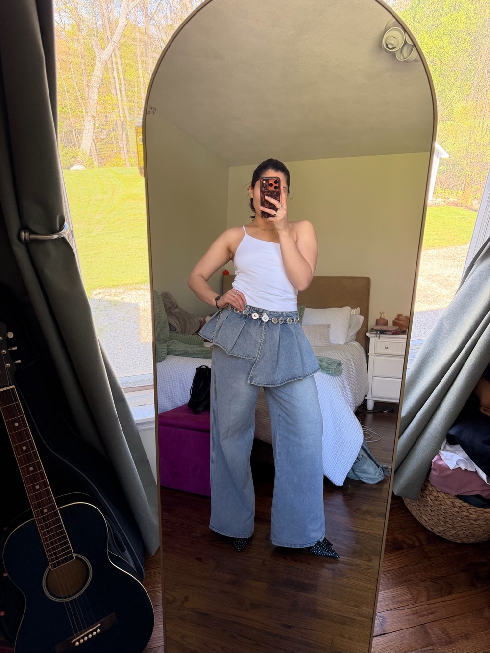 Micas skirted jeans
